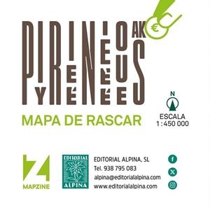 PIRINEOS - MAPA DE RASCAR | 9788470111716 | Llibres Parcir | Librería Parcir | Librería online de Manresa | Comprar libros en catalán y castellano online