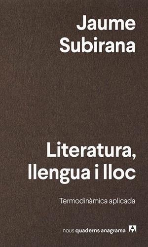 LITERATURA, LLENGUA I LLOC | 9788433947161 | SUBIRANA, JAUME | Llibres Parcir | Llibreria Parcir | Llibreria online de Manresa | Comprar llibres en català i castellà online