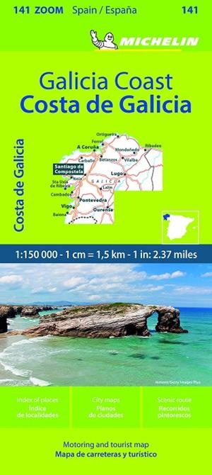 COSTA DE GALICIA MAPA ZOOM Nº 141 | 9782067258853 | AAVV | Llibres Parcir | Librería Parcir | Librería online de Manresa | Comprar libros en catalán y castellano online