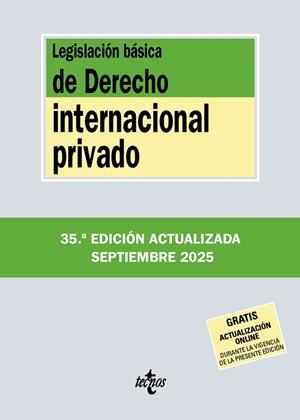 LEGISLACIÓN BÁSICA DE DERECHO INTERNACIONAL PRIVADO | 9788430993031 | EDITORIAL TECNOS | Llibres Parcir | Llibreria Parcir | Llibreria online de Manresa | Comprar llibres en català i castellà online