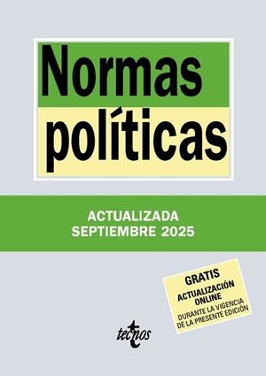 NORMAS POLÍTICAS | 9788430993079 | EDITORIAL TECNOS | Llibres Parcir | Llibreria Parcir | Llibreria online de Manresa | Comprar llibres en català i castellà online