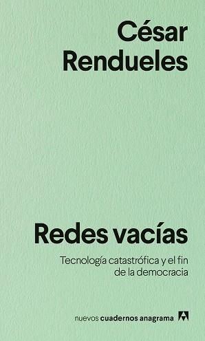 REDES VACÍAS | 9788433948991 | RENDUELES, CÉSAR | Llibres Parcir | Llibreria Parcir | Llibreria online de Manresa | Comprar llibres en català i castellà online
