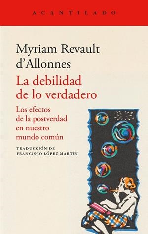 LA DEBILIDAD DE LO VERDADERO | 9791387964252 | REVAULT D'ALLONNES, MYRIAM | Llibres Parcir | Llibreria Parcir | Llibreria online de Manresa | Comprar llibres en català i castellà online