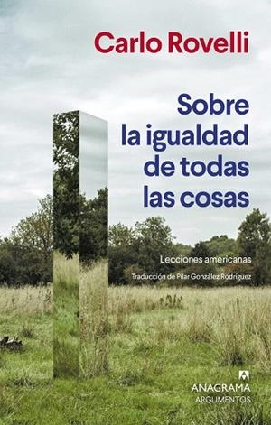 SOBRE LA IGUALDAD DE TODAS LAS COSAS | 9788433951007 | ROVELLI, CARLO | Llibres Parcir | Llibreria Parcir | Llibreria online de Manresa | Comprar llibres en català i castellà online